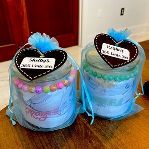 Personalized bible verse jars